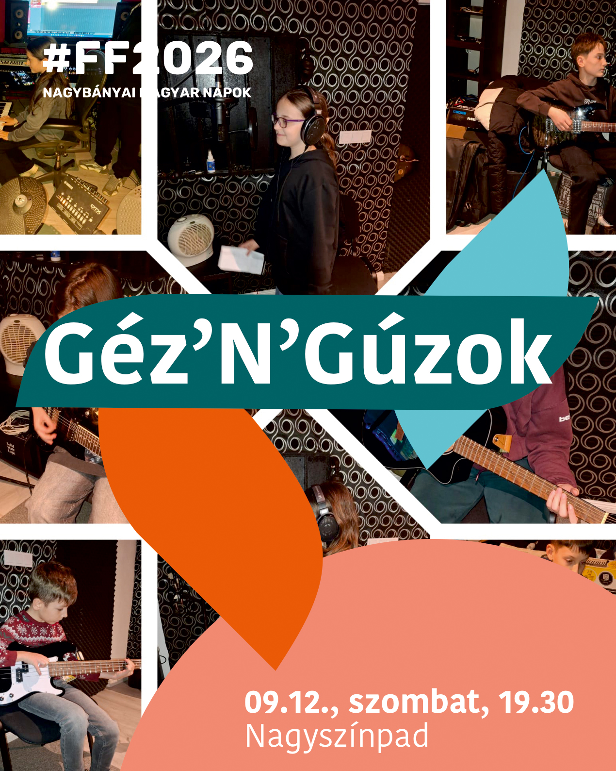 Szombaton a Géz’N’Gúzok a Főtér Fesztivál Nagyszínpadán!