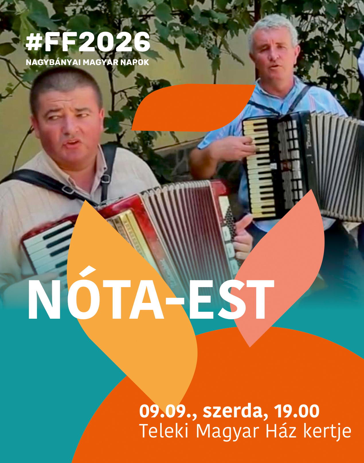 Főtér Fesztivál: Nóta-est a Teleki Magyar Ház kertjében